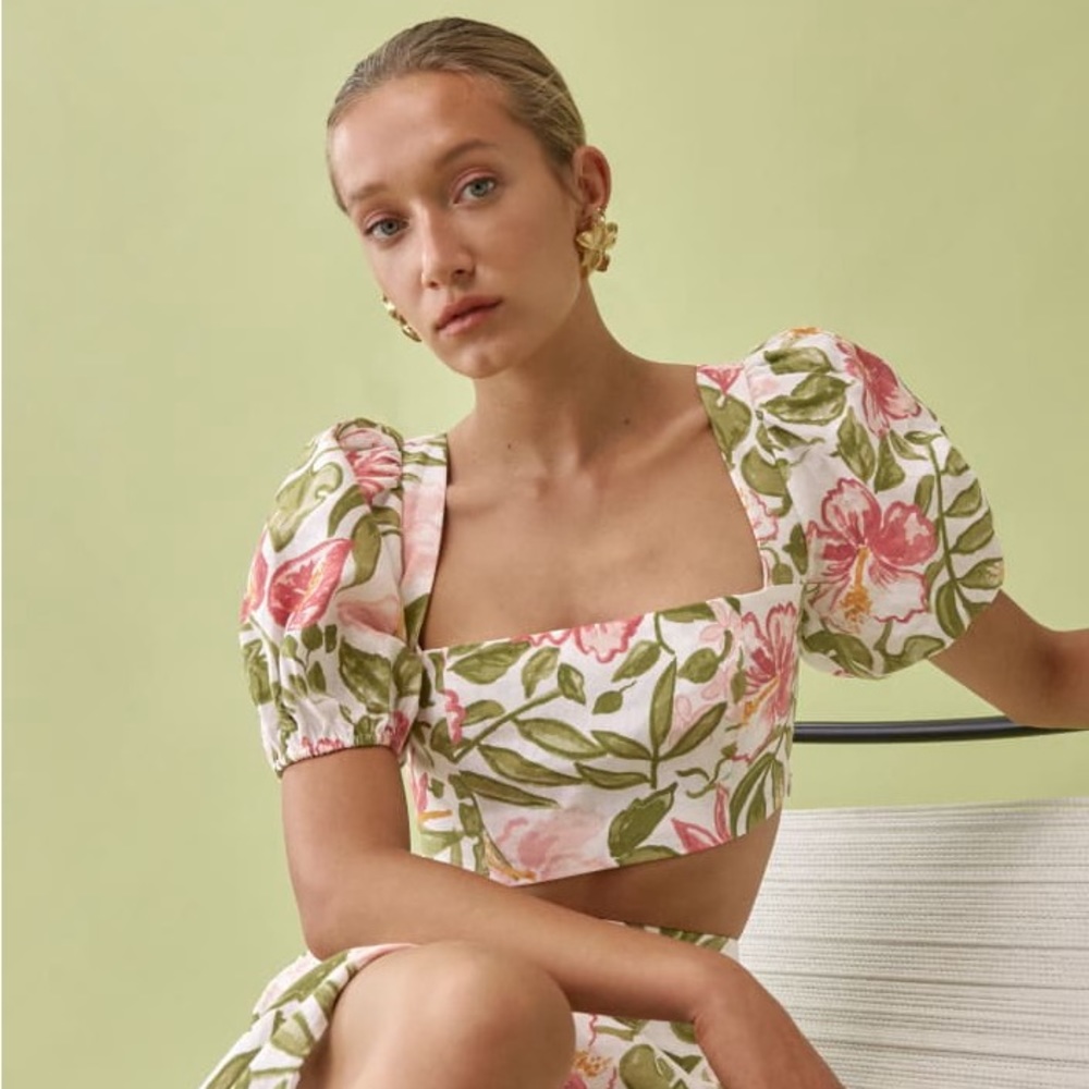 Reformation Jonas crop top